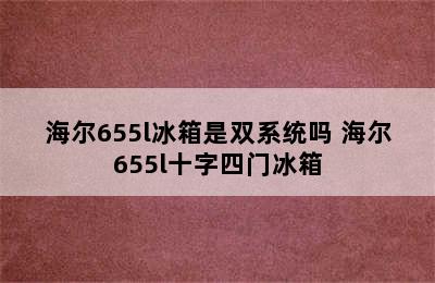 海尔655l冰箱是双系统吗 海尔655l十字四门冰箱